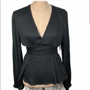 Crosby and Spring V Neck Peplum Top